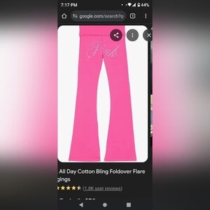 VICTORIA SECRET PINK FLARE LEGGINGS